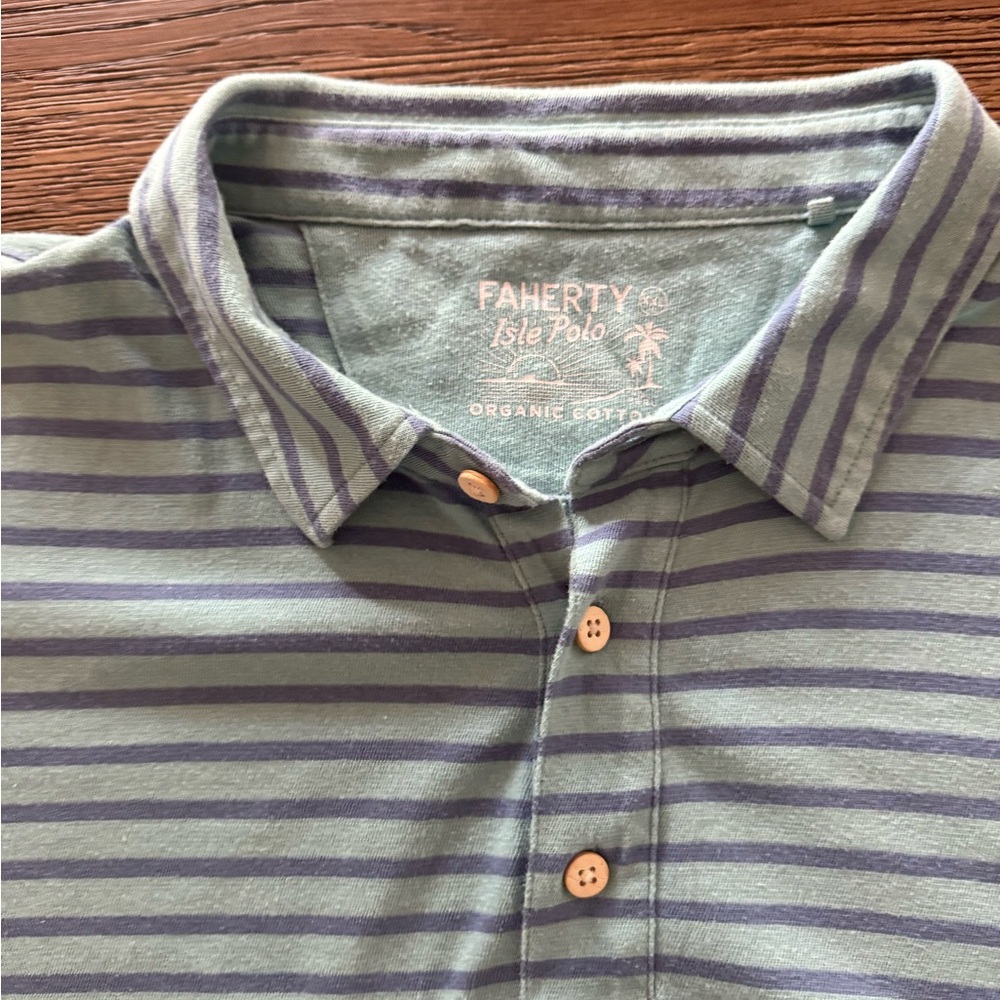 Faherty Men's Organic Cotton Isle Polo